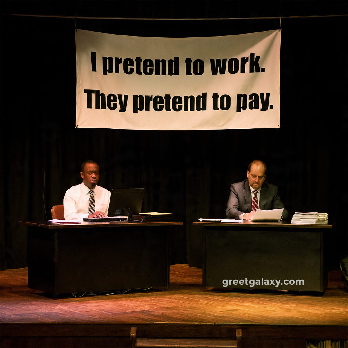 Desk Job Comedy Image