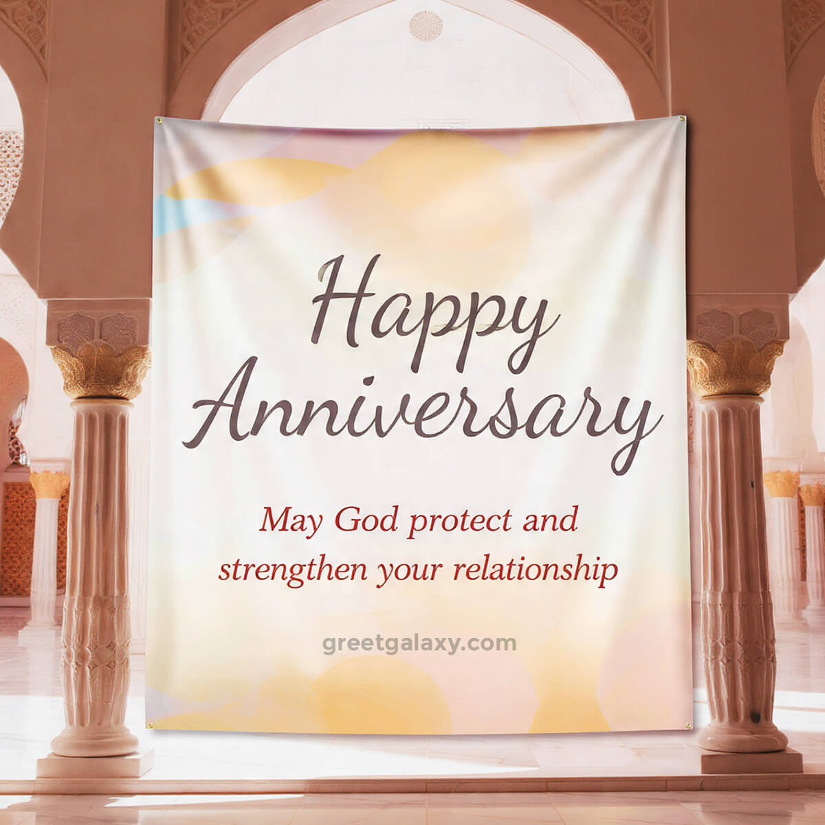 Happy Anniversary! May God Protect And Strengthen Your Relationship.