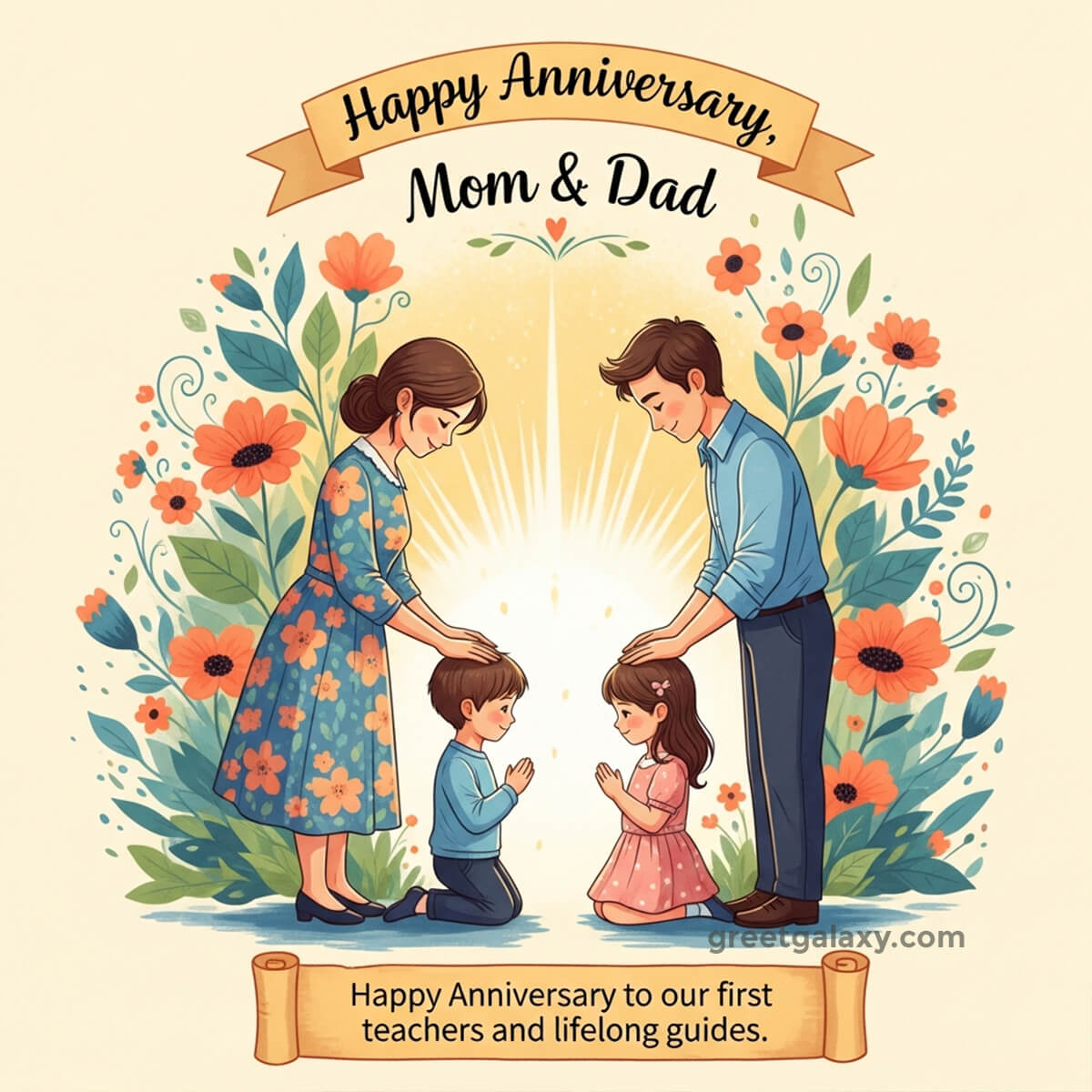 Happy Anniversary To Our First Teachers And Lifelong Guides.