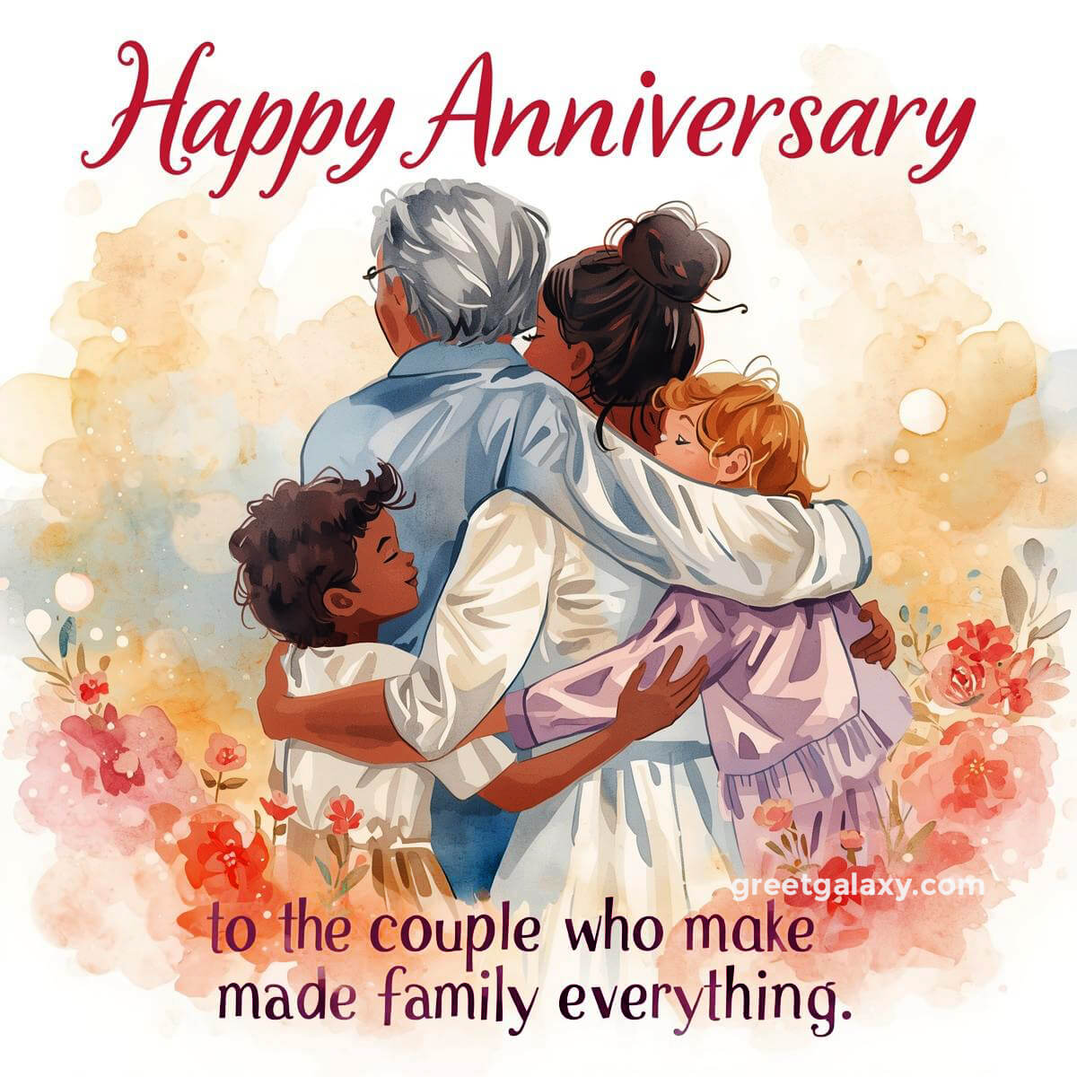 Happy Anniversary To The Couple Who Made Family Everything.