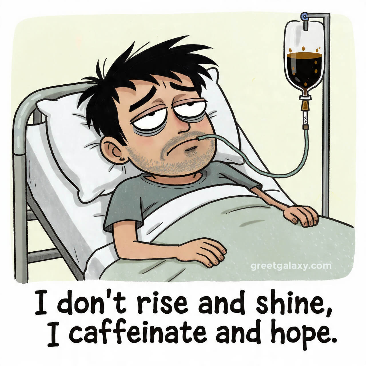 I Don’t Rise And Shine, I Caffeinate And Hope.