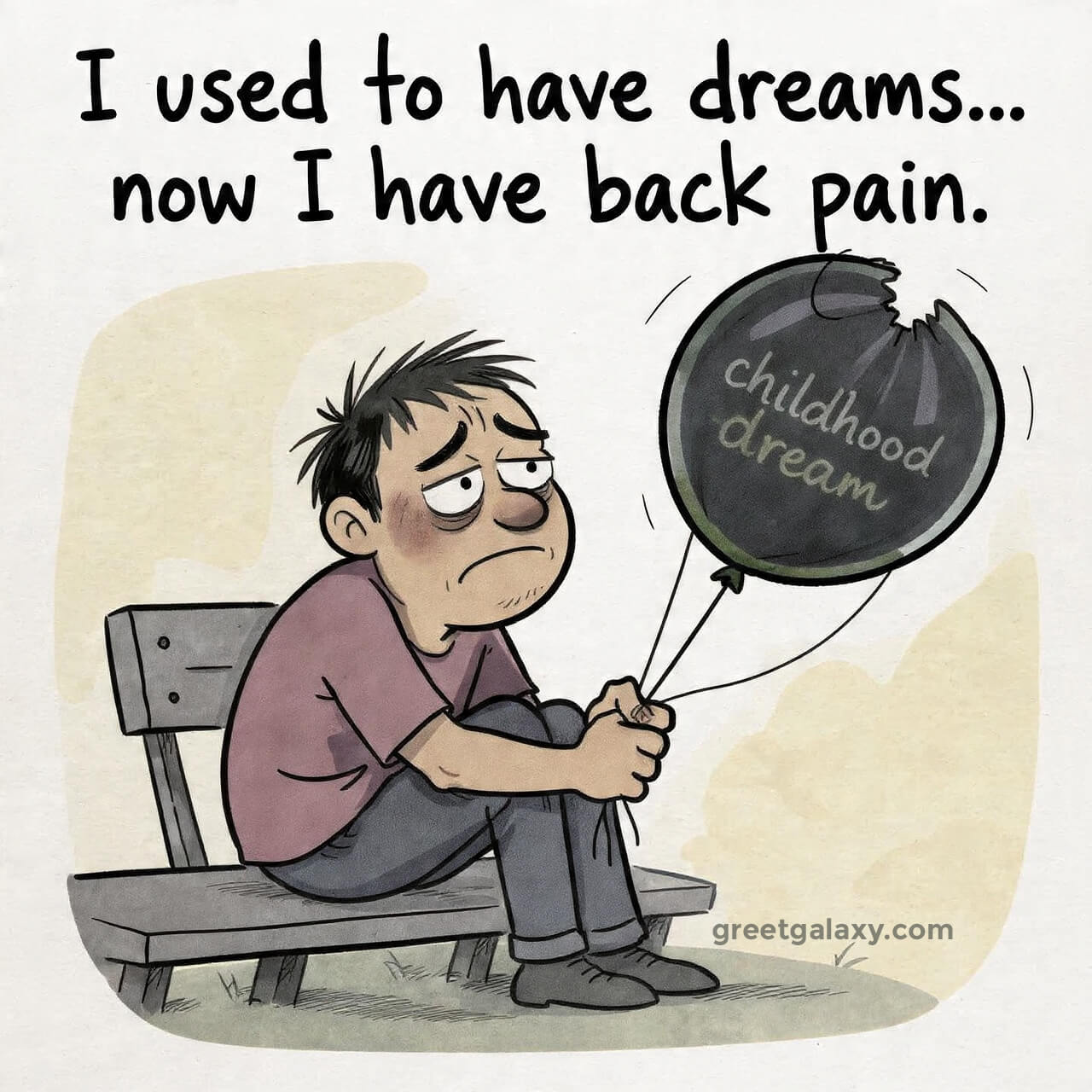 I Used To Have Dreams… Now I Have Back Pain.
