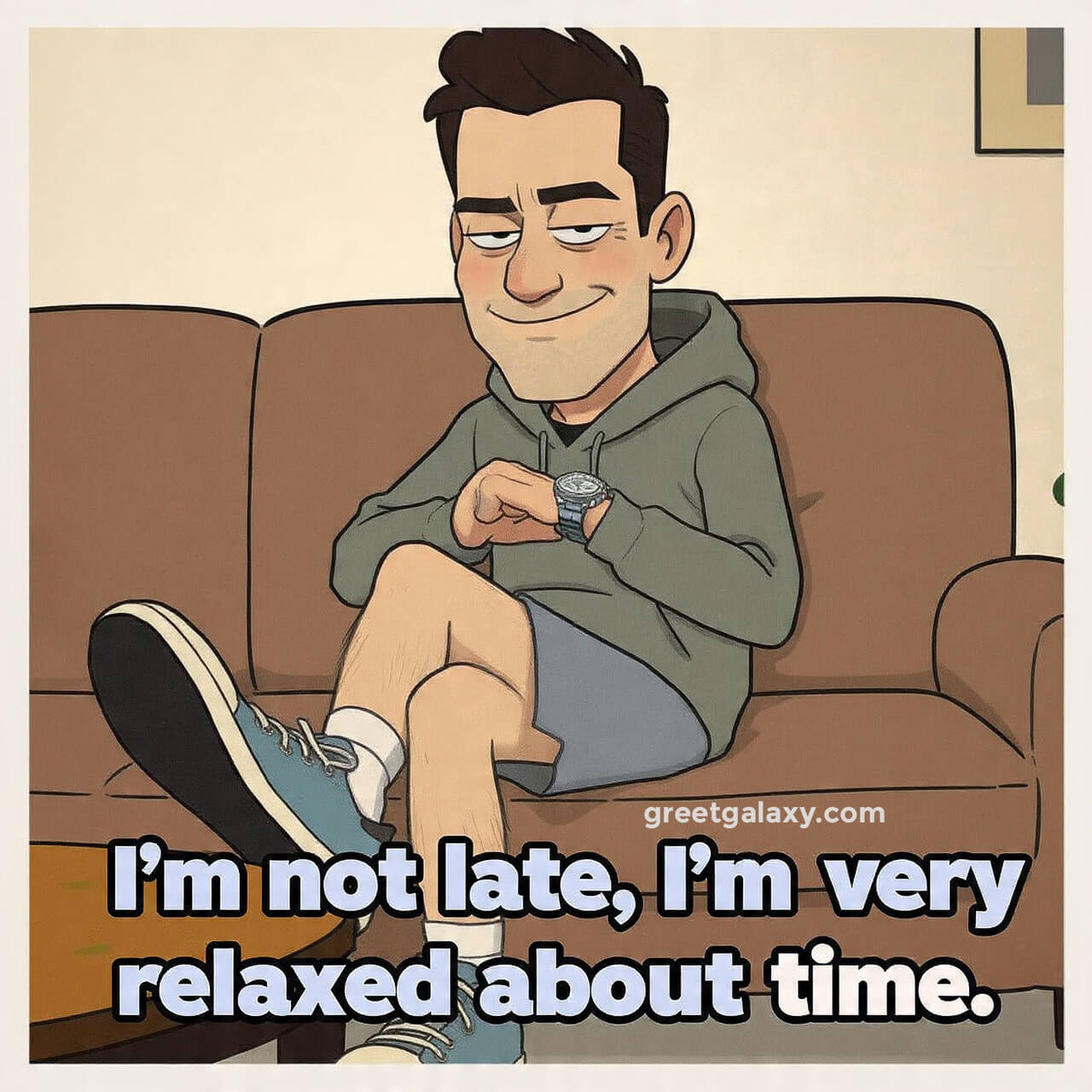 I’m Not Late, I’m Just Very Relaxed About Time.