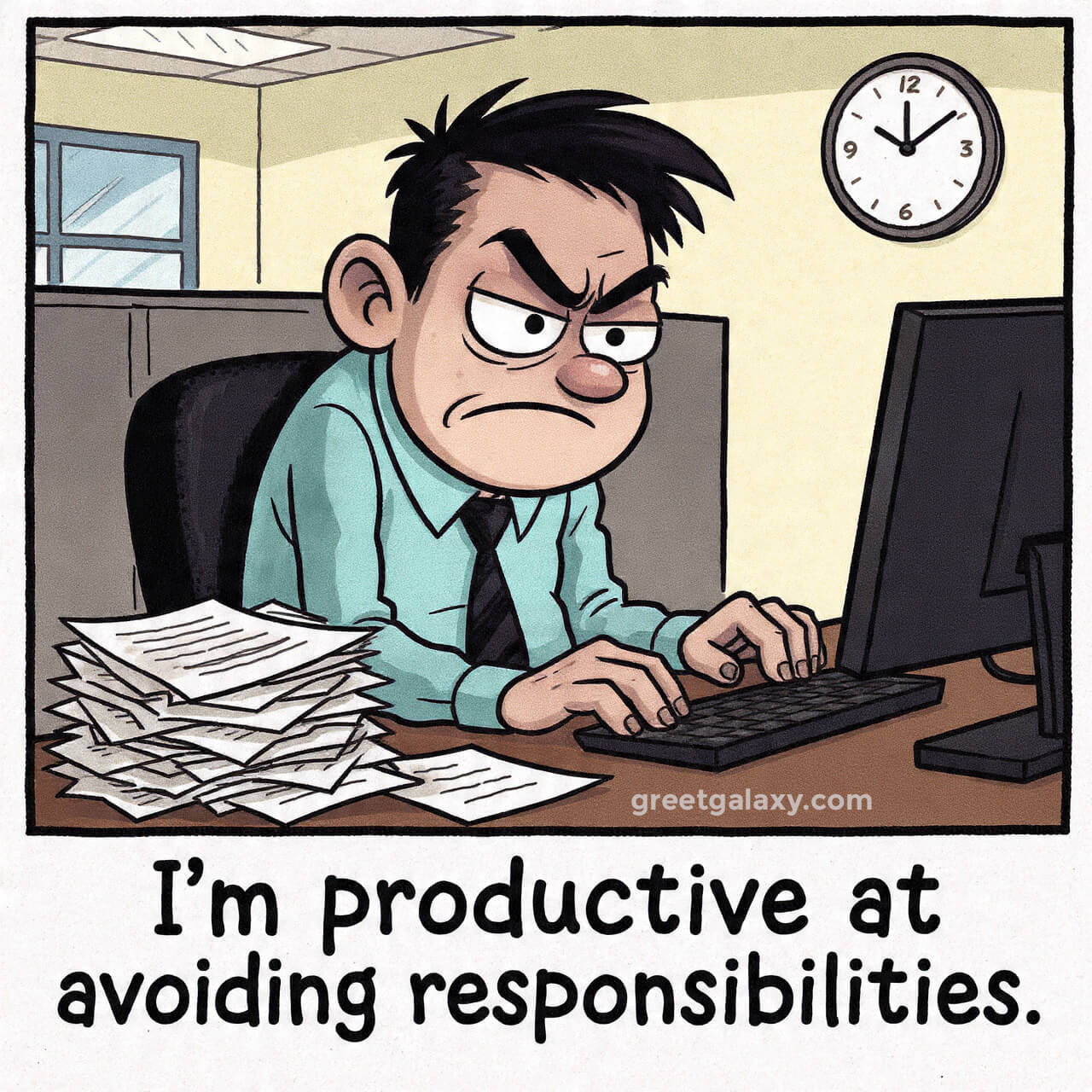 I’m Productive At Avoiding Responsibilities.