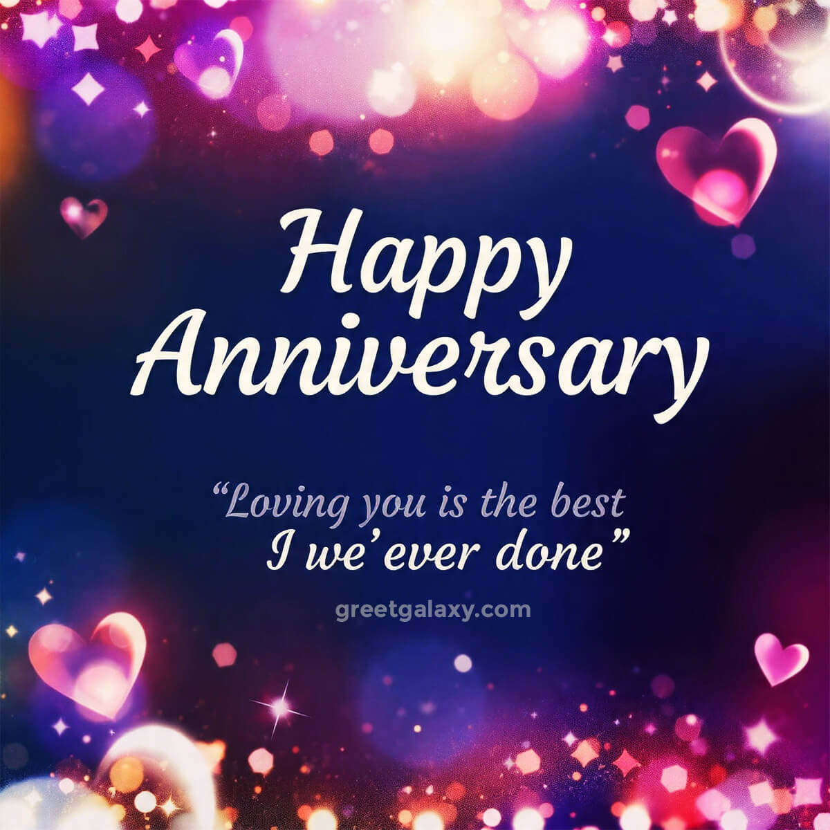 Loving You Is The Easiest And Best Thing I’ve Ever Done. Happy Anniversary