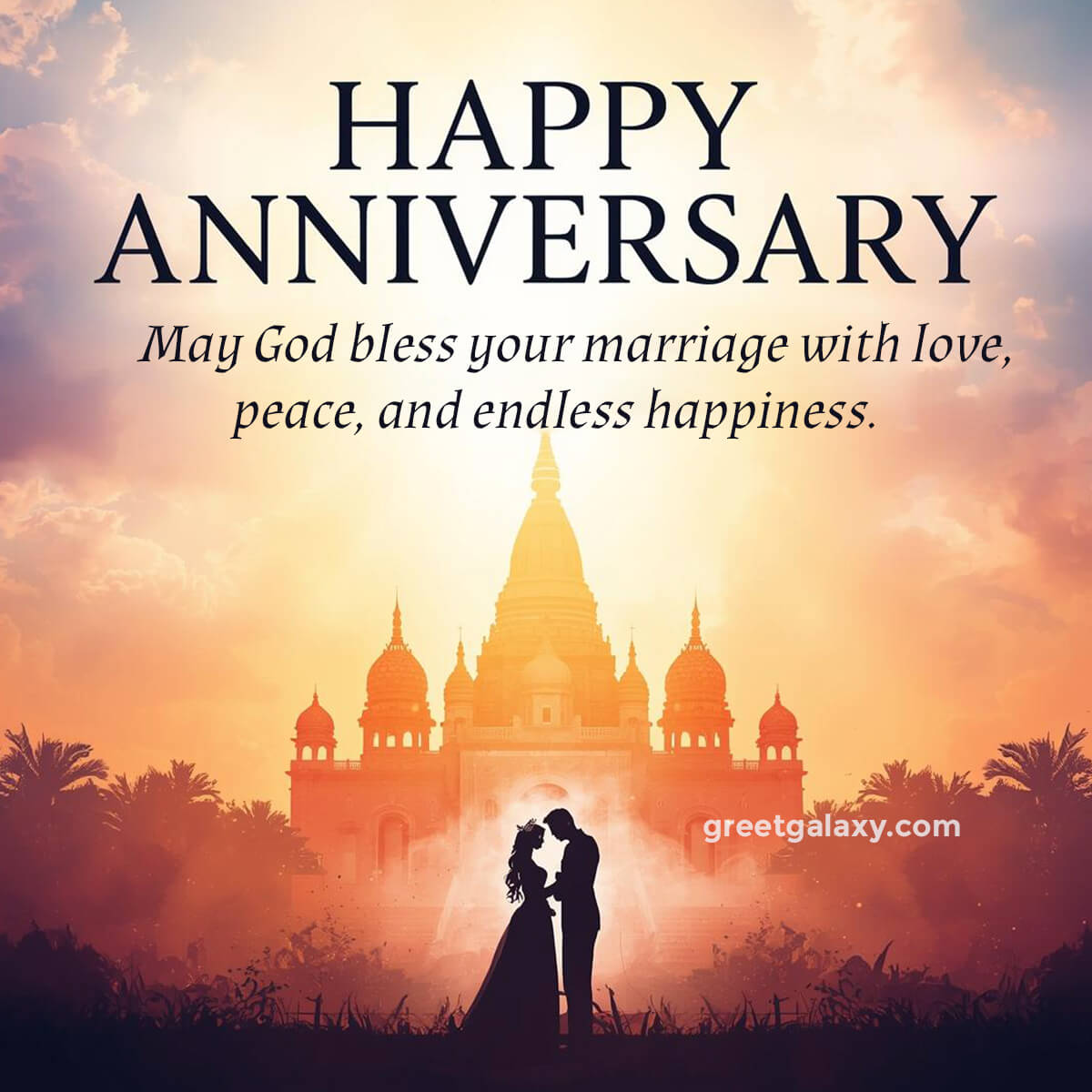 May God Bless Your Marriage With Love, Peace, And Endless Happiness.