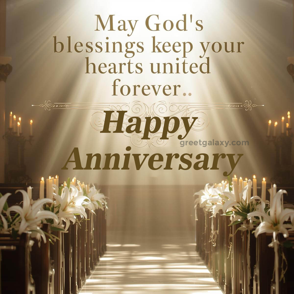 May God’s Blessings Keep Your Hearts United Forever. Happy Anniversary.