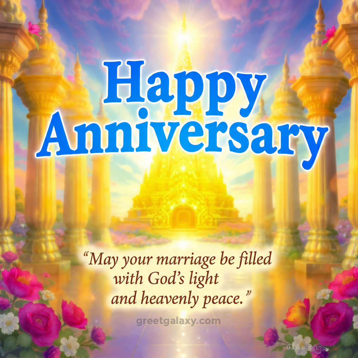 May Your Marriage Be Filled With God’s Light And Heavenly Peace.