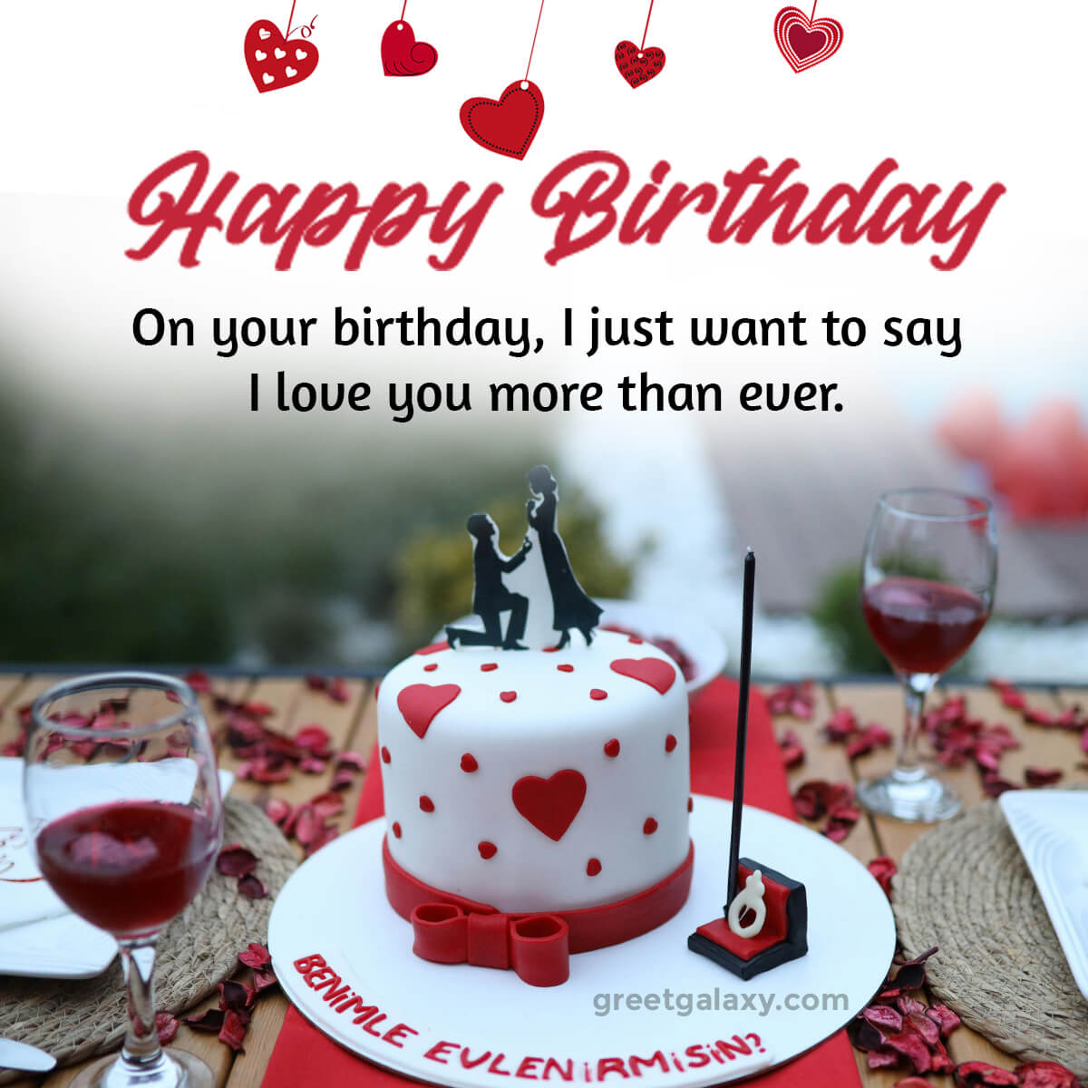 On Your Birthday, I Just Want To Say I Love You More Than Ever.