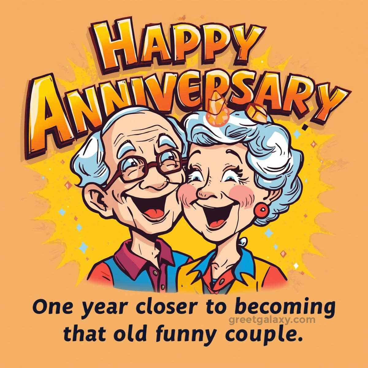 One Year Closer To Becoming That Old Funny Couple.