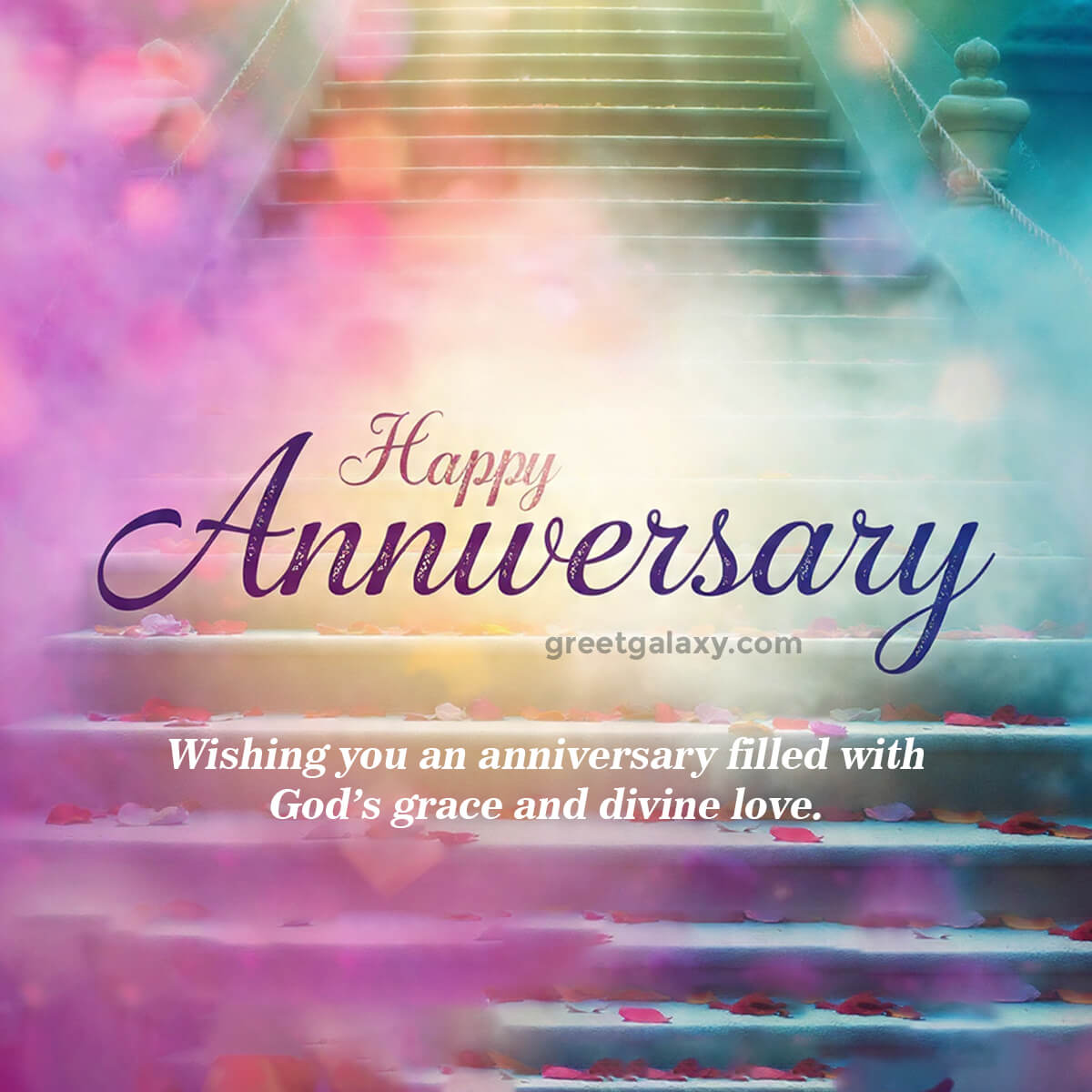 Wishing You An Anniversary Filled With God’s Grace And Divine Love.