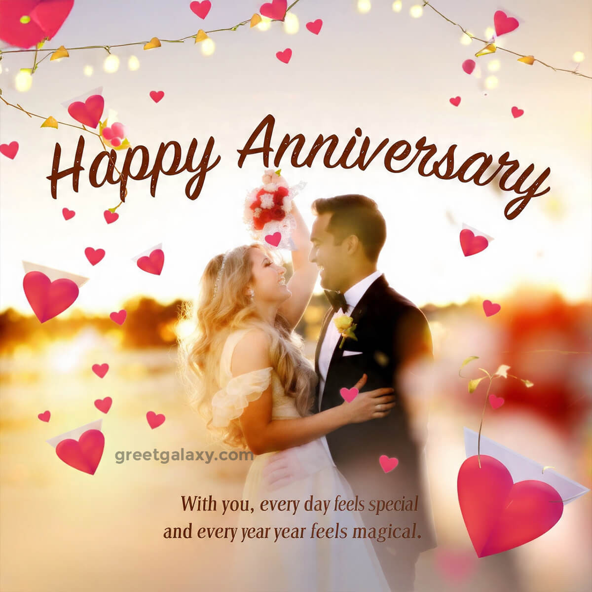 With You, Every Day Feels Special And Every Year Feels Magical, Happy Anniversary