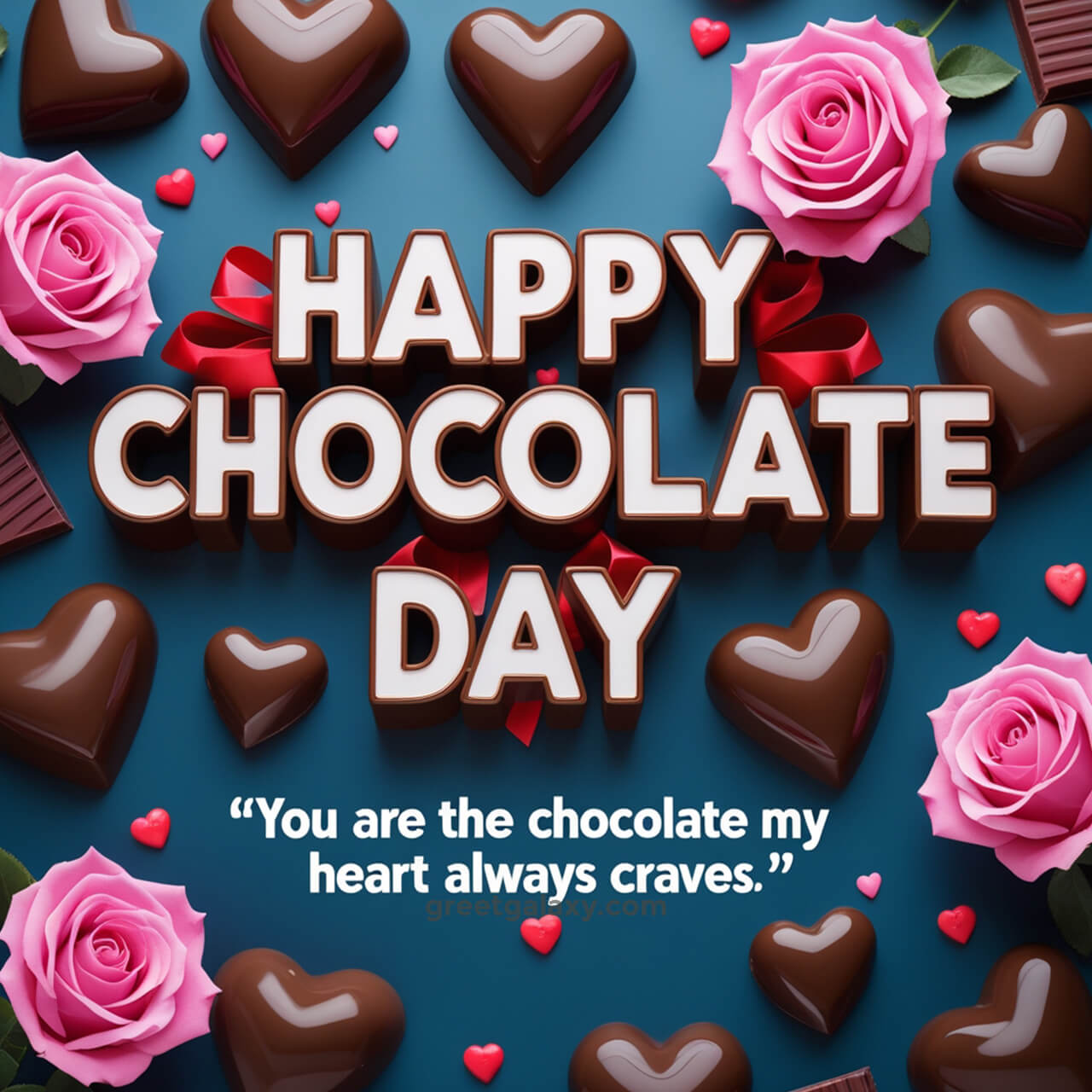 Happy Chocolate Day Romantic Wallpaper