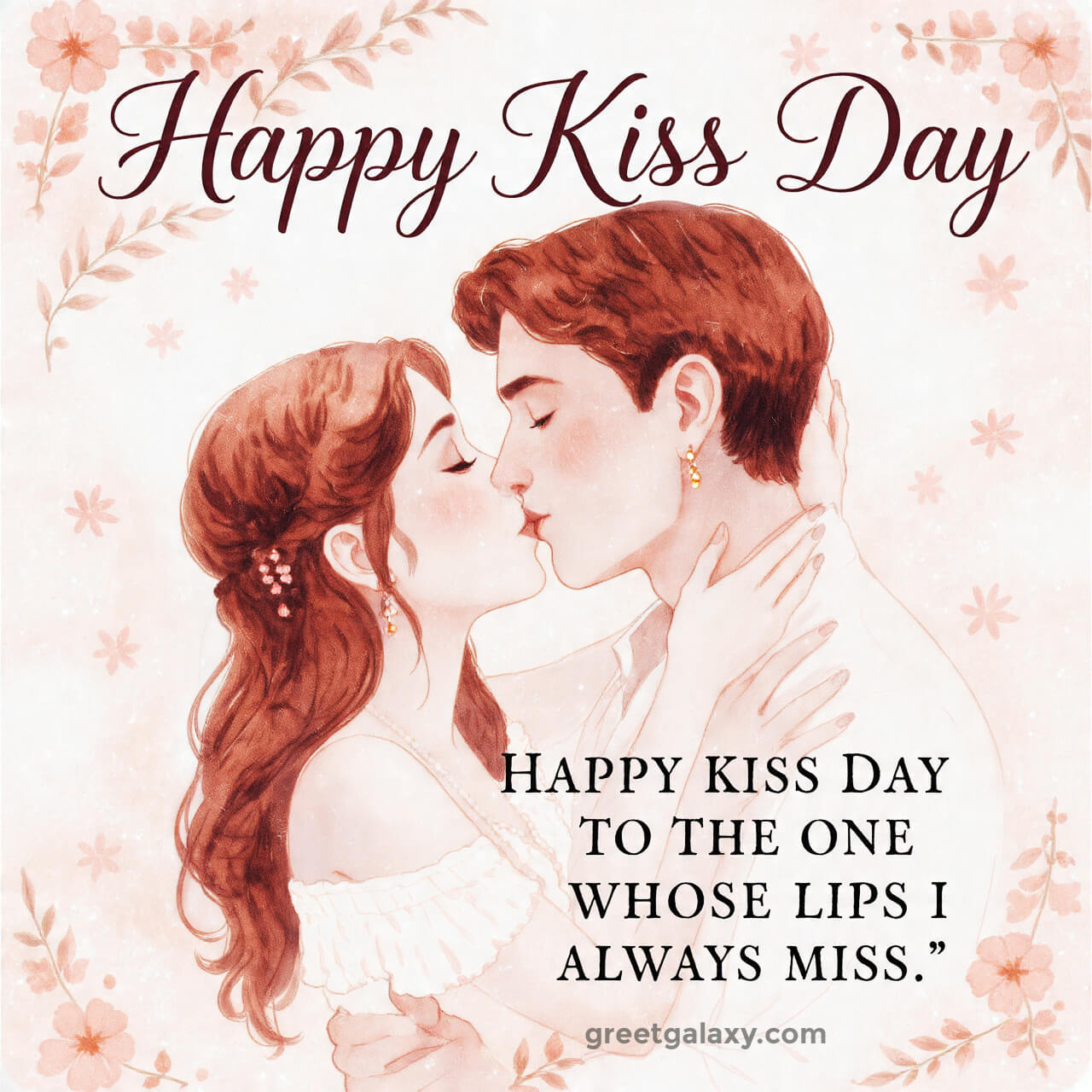 Husband Romantic Happy Kiss Day
