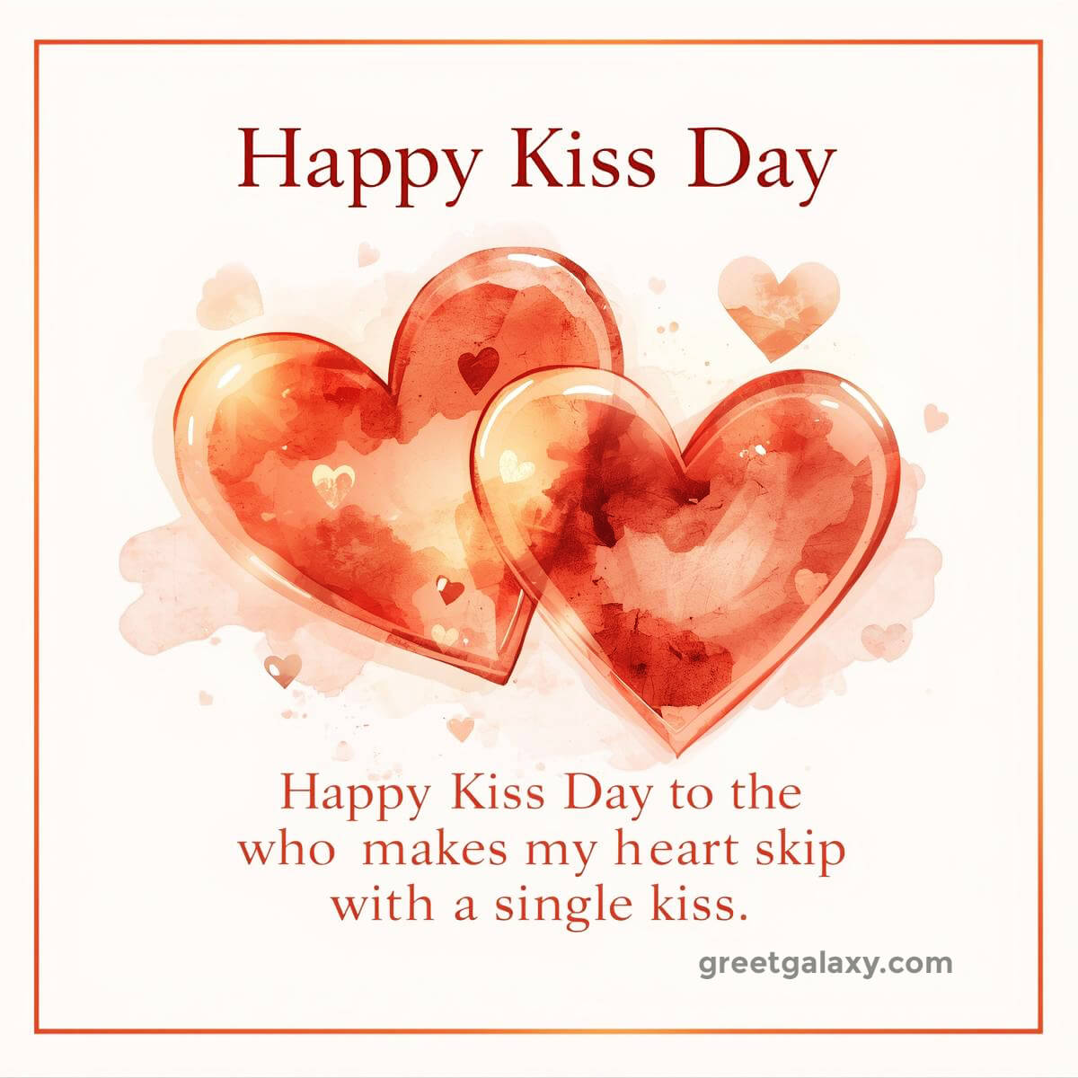 Romantic Happy Kiss Day For Girlfriend