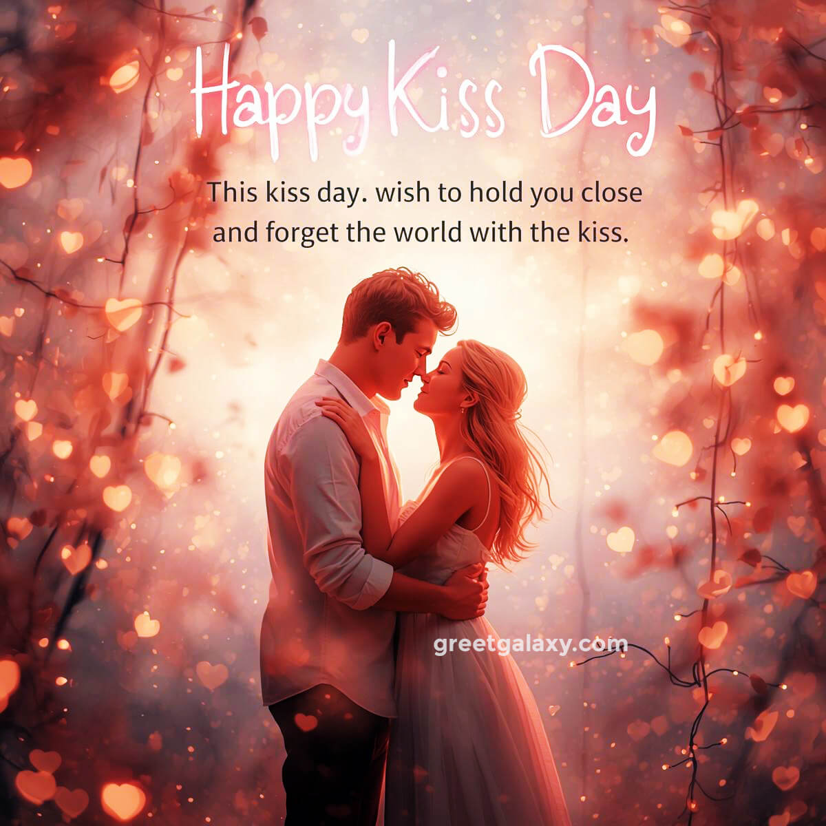 Romantic Happy Kiss Day My Love