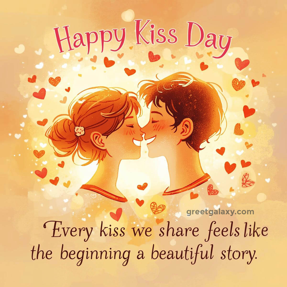 Romantic Kiss Day Status