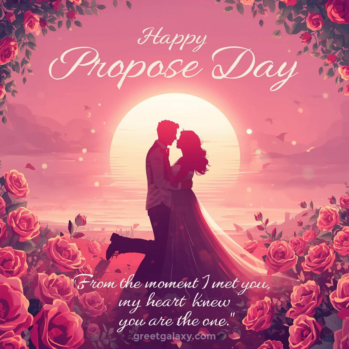 Romantic Propose Day Wallpaper For Love Couple