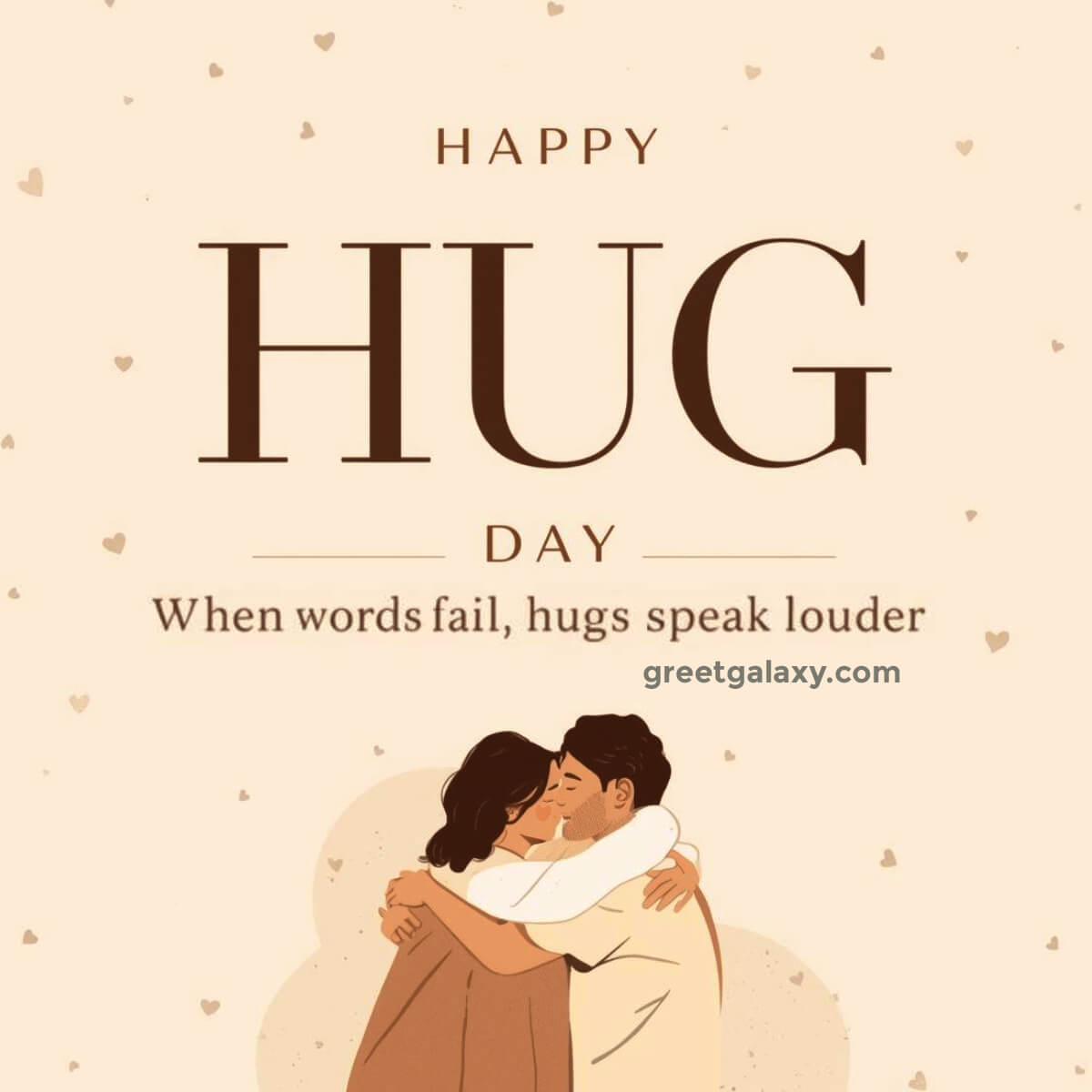 Friends Happy Hug Day
