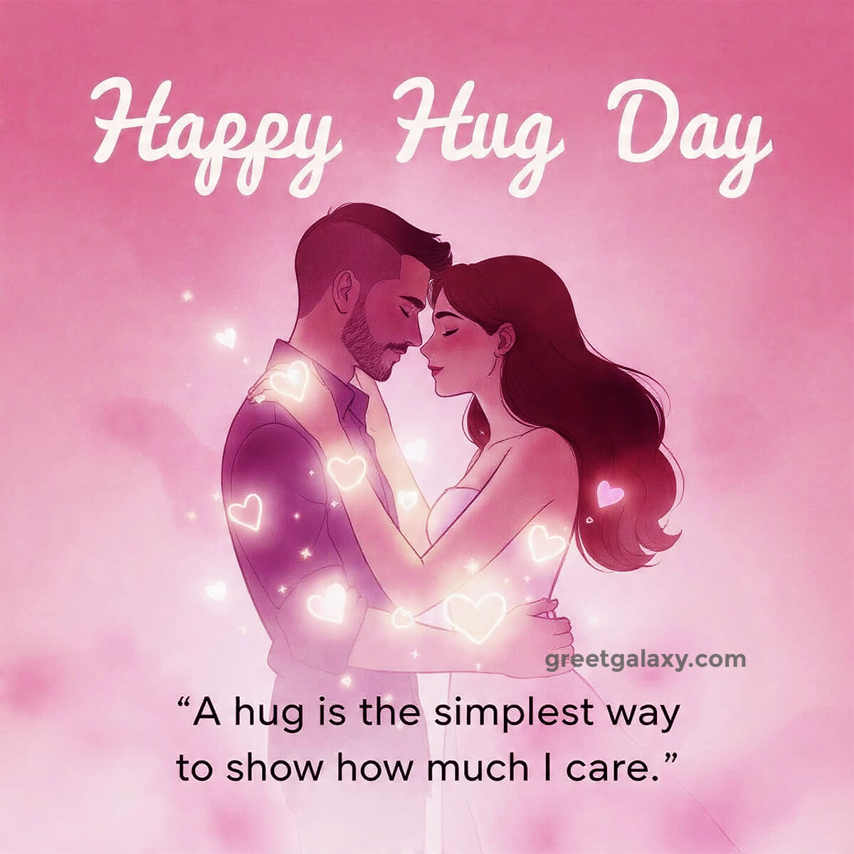 Husband Happy Hug Day My Love