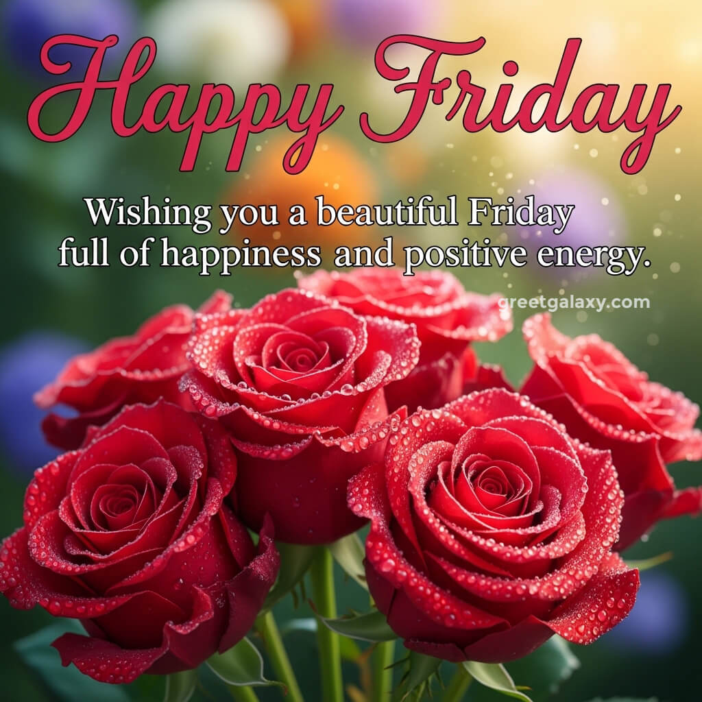 Beautiful Happy Friday Roses